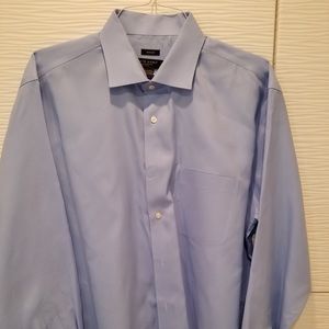 BLUE MENS DRESS SHIRT BY PROMTO UOMO(& free tie)